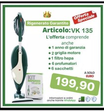 FOLLETTO ASPIRAPOLVERE VORWERK