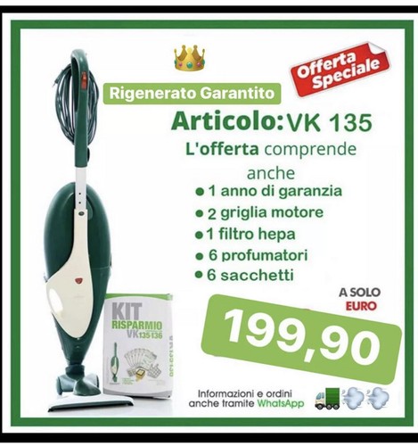 Folletto aspirapolvere vorwerk - aspirapolvere,